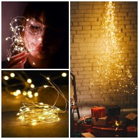 Smilingtown Starry Fairy String Lights 24 Pack 20 Ledstrand 72Ft Firefly Copper Wire Lights Battery Powered Lights For Wedding