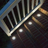 Aogist Solar Ground Lights,8 Pack In-Ground Lights 8 Led Garden Lights Patio Disk Lights Outdoor Landscape Lighting For Lawn Patio Pathway Yard Deck Walkway