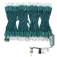 Jinbest 200 Led Warm White Christmas Lights, Ul Certified And Commercial Grade 66Ft Green Wire String Lights, For Indoor And Outdoor Party, Wedding, Garden, Patio.