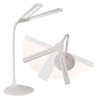 Ottlite Dual Shade Led Desk Lamp 3 Color Temperature Modes Auto Shutoff Timer Adjustable Neck Touch Activated Controls