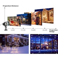 Christmas Projector Light Elec3 Outdoor Snowfall Led Projector Waterproof Rotating Snow Projection With Rf Remote Snow Decorative Projector For Christmas, Halloween Party, Wedding, Garden Decoration