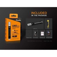 Fenix Ld02 V2.0 70 Lumen Neutral White/Uv Pen-Type Led Flashlight Bundle With Aaa Edisonbright Battery