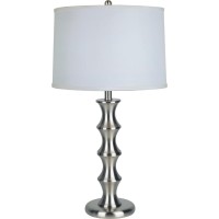 This brushed stainless steel table lamp adds subtle style to your home or office Contemporary and sleek the lamp will seek to bring any area of your home to life with calming rays of light It is designed with the vision of providing great lighting in your