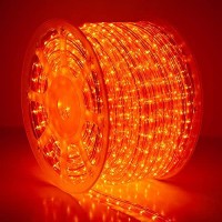 Wintergreen Lighting 150 1800Bulb Heavy Duty Incandescent Orange Rope Light Kit Halloween Lights Outdoor Accessories Inclu