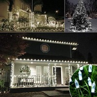 Joomer Battery Christmas Lights, 33Ft 100Led Battery Operated Mini String Lights 8 Lighting Modes Timer Waterproof For Home, Garden, Party, Holiday, Christmas Trees Decoration (White)