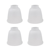 Aspen Creative 23045-4 Transitional Style Bell Shaped Frosted Replacement Glass Shade, 2-1/8