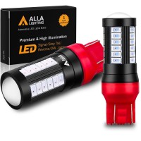 Alla Lighting 2800Lm T20 Wedge 7440 7443 Led Bulbs, Red Brake Tail Lights/Turn Signal Blinker Lamps 7444 7440Ll 7443Ll Xtreme Super Bright 5730 33-Smd Taillights Upgrade