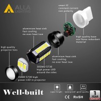 Alla Lighting 2800Lm T20 7440 7443 Led Bulbs, White Reverse/Signal/Brake Tail/Drl Lights 7444 7443Ll 7441 W21W 6000K Xenon Xtreme Super Bright 12V 5730 33-Smd Upgrade