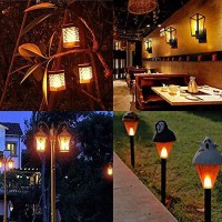 Ledera Flame Light Bulb, 2 Modes Led Flame Bulb Fire Light Bulb E12 Led Flame Effect Light Bulb, 1300K Emulation Candelabra Bulb For Party Festival Indoor Outdoor Home Decoration, Pack Of 4