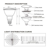 Hoplom 10W Par30 Rgb Colored Led Spotlight Outdoor, E27/E26 Color Changing Light Bulb, Waterproof Flood Light With Remote For Holiday Home Party Decor