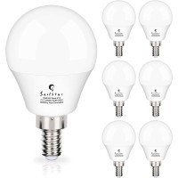 Sailstar Candelabra Led Light Bulbs 60-Watt Equivalent, Daylight White 5000K, E12 Candelabra Base, 6 Watt A15 Led Bulbs For Ceiling Fan, Vanity Mirror Light | 6-Pack