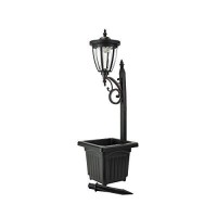 Sun-Ray Kambria Multi Function 2-Piece Set Of Solar Lights With Posts, Ground Stakes, Planters, & Wall Mount Hardware, Outdoor Lights For Patio, Porch, Deck, Yard