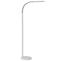 Phive Led Floor Lamp For Reading, Dimmable Gooseneck Standing Lamp (4 Color Modes, 5-Level Dimmer, 12W, Memory Function, Touch Control Floor Light For Living Room, Bedroom, Office) White