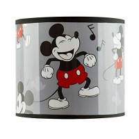 Disney Mickey Mouse 90Th Anniversary Stick Table Kids Lamp With Pull Chain, Themed Printed Decorative Shade