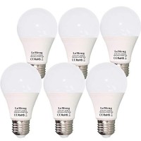 12V Led Light Bulb 7W 630Lm Ac/Dc 12-24Volt Low Voltage E26 Base (2700K Warm White) 40-60 Watt A19 Bulbs Equivalent- Landscape Garden Yard, 12Volt Battery Power System Off Grid Solar Lighting- 6 Pack