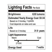 12V Led Light Bulb 7W 630Lm Ac/Dc 12-24Volt Low Voltage E26 Base (2700K Warm White) 40-60 Watt A19 Bulbs Equivalent- Landscape Garden Yard, 12Volt Battery Power System Off Grid Solar Lighting- 6 Pack