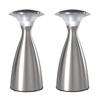 Light It! By Fulcrum, 24415-130 Lanterna Lux, Satin Nickel, 2 Pack