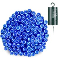 Joomer Blue Battery Chrismas Lights, 66Ft 200Led Fairy Lights Battery Operated Timer 8 Modes Waterproof For Outdoor Home Garden Party Holiday Christmas Trees Decoration