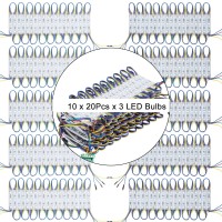 Happybuy Storefront Lights Rgb Smd5050 20 Colors Window Led Light 100Ft 200Pcs 3 Led Module Light,Waterproof Business Decorative Light With Adhesive-For Store Indoor Outdoor Diy Application