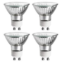 Gu10 Halogen Bulbs For Candle Warmer,25 Watt Replacement Bulbs For Np5 Candle Warmer,120V Gu10 Mr16 Halogen Bulbs For Wax Warmer,Scent Wax Burner,Dimmable,Long Last Lifespan,2700K Warm White,4 Pack