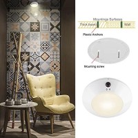 Biglight Battery Operated Wireless Led Ceiling Light, Remote Controlled, 16 Color Changing Mood/Hallway/ Dimmable Night Light For Shower Closet Bedroom Corridor Bathroom, 2 Pack