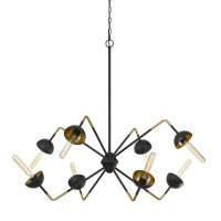 60w X 8 Ravenna Metal Chandelier Edison Bulbs Not Included