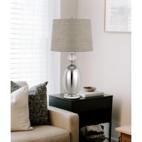 Cal Lighting BO2793TB Transitional One Light Table Lamp from Perth collection in Pewter Nickel Silver finish 1600 inches One Light Table Lamp from the Perth collection Transitional One Light Table Lamp from Perth collection in Glass finish 1600 inches