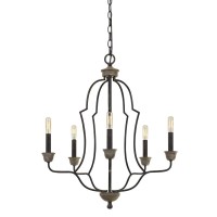 60w X 5 Lebrija Metal Chandelier Edison Bulbs Not Included