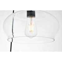 Destry 3 Lights Brass Pendant With Clear Glass