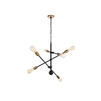 Axel 6 Lights Black Pendant