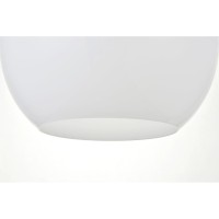 Baxter 1 Light Black Pendant With Frosted White Glass