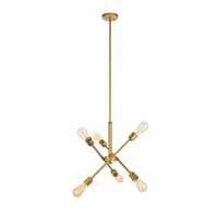 Axel 6 Lights Brass Pendant