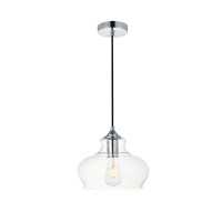 Destry 3 Lights Black Pendant With Clear Glass