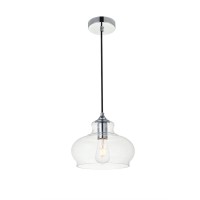 Destry 3 Lights Black Pendant With Clear Glass