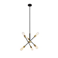 Axel 6 Lights Black Pendant