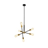 Axel 6 Lights Black Pendant