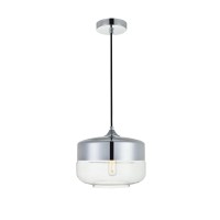 Ashwell 1 Light Chrome Pendant With Clear Glass