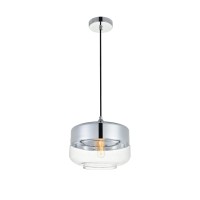 Ashwell 1 Light Chrome Pendant With Clear Glass