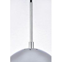 Eclipse 5 Lights Chrome Pendant With Clear Glass