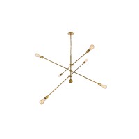 Axel 6 Lights Brass Pendant