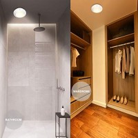 Biglight Wireless Battery Operated Motion Sensor Led Ceiling Light, Motion Light For Shower Hallway Pantry Stairway Closet Entrance Corridor Bathroom Shed, 250 Lumens, 5 Inch, Warm White