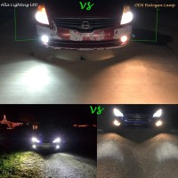 Alla Lighting 3800Lm 889 881 Led Fog Light Bulbs, 6000K Xenon White Xtreme Super Bright H28 886 888 894 896 898, Eti 56-Smd