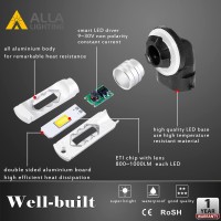 Alla Lighting 3800Lm 889 881 Led Fog Light Bulbs, 6000K Xenon White Xtreme Super Bright H28 886 888 894 896 898, Eti 56-Smd