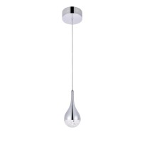 Amherst Collection Led 1-Light Pendant 5 In X 9In Chrome Finish