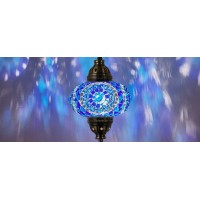 Demmex Plug In Pendant Light Turkish Moroccan Mosaic Ceiling Hanging Pendant Light Fixture Lamp 65 Shade 15Ft Thick Leaf T