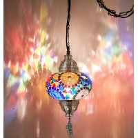 Demmex Authentic Turkish Plug In Pendant Light 65 Big Size Globe Made In Turkey Turkish Moroccan Mosaic Ceiling Hanging Pe