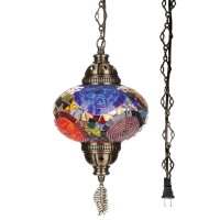 Demmex Authentic Turkish Plug In Pendant Light 65 Big Size Globe Made In Turkey Turkish Moroccan Mosaic Ceiling Hanging Pe