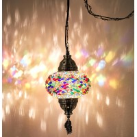 Demmex Authentic Turkish Plug In Pendant Light 65 Big Size Globe Made In Turkey Turkish Moroccan Mosaic Ceiling Hanging Pe