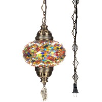 Demmex Authentic Turkish Plug In Pendant Light 65 Big Size Globe Made In Turkey Turkish Moroccan Mosaic Ceiling Hanging Pe