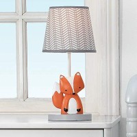 Bedtime Originals Acorn Lamp With Shade & Bulb, Orange